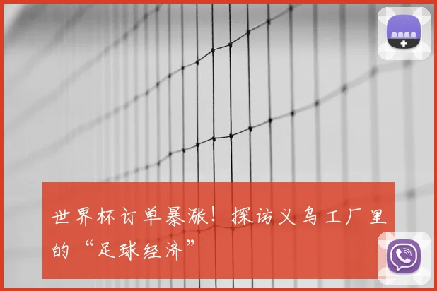 世界杯订单暴涨！探访义乌工厂里的“足球经济”